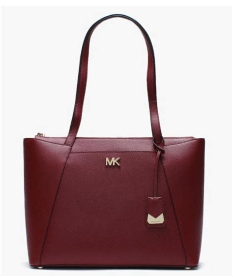 MICHAEL Michael Kors Maddie Medium Crossgrain Leather Tote 